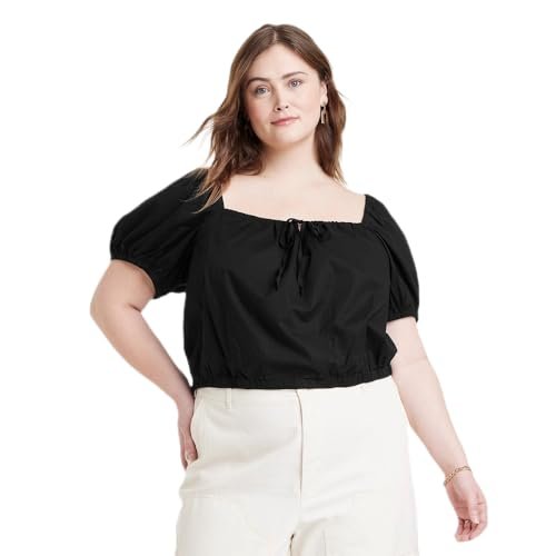 Women's Puff Short Sleeve Blouse
